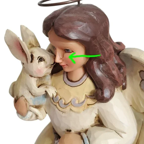 Jim Shore Christmas Angel Peace to All Woodland Animals Deer Fox Racoon Bunny - Picture 16 of 16